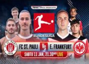 Saksikan Pertandingan ST Pauli vs Eintracht Frankfurt, Live di iNews